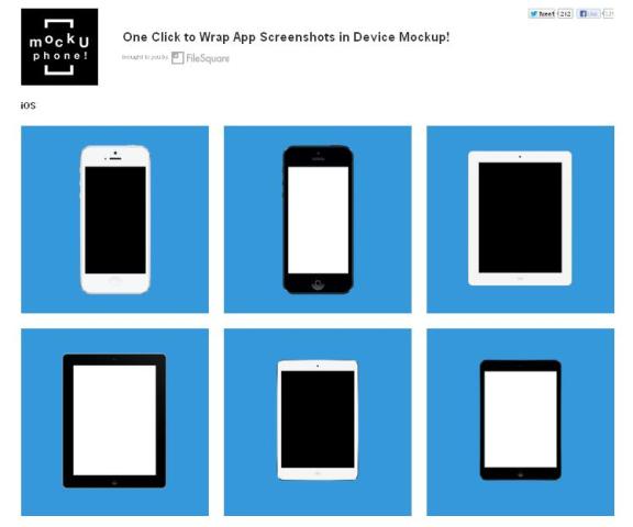 WebDesign Maquettes de smartphones open sou- MockUPhone