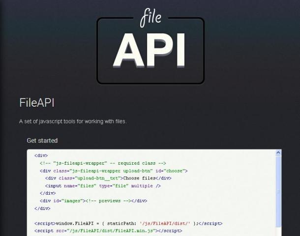 WebDesign Outils JavaScript pour travailler avec les fichiers -  FileAPI