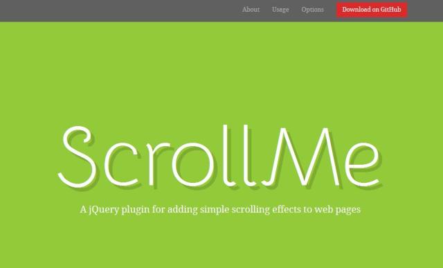 WebDesign Plugin jQuery deffets de défilement pour site web - ScrollMe