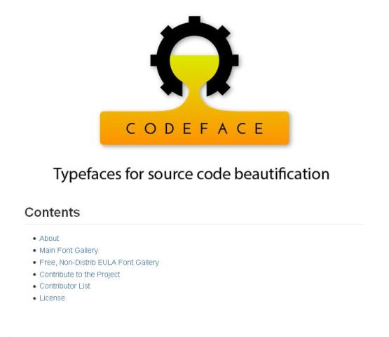 WebDesign Polices de caractères pour rendre vos codes sources plus beau - codeface
