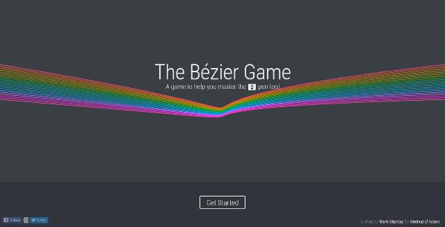 WebDesign Pour apprendre à bien utiliser les outils graphiques - The bézier Game