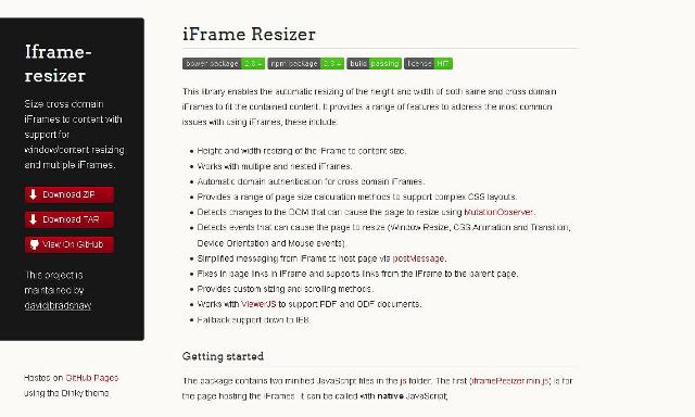 WebDesign Redimensionnement de vos iFrames avec JavaScript - Iframe-Resizer