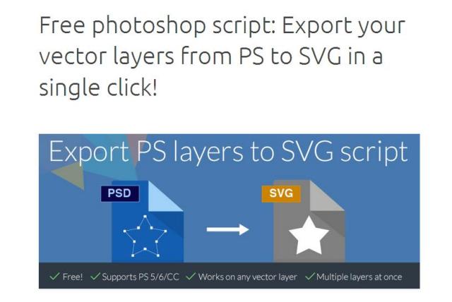 WebDesign Script de conversion de calques Photoshop en SVG