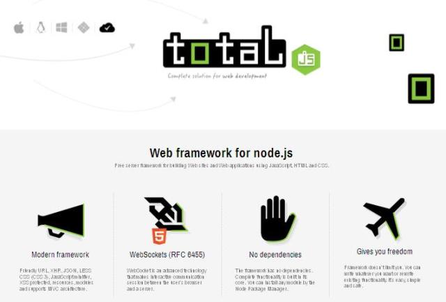 WebDesign Serveur de developpement pour Node.js gratuit - Total.js