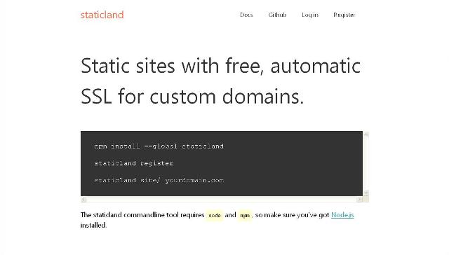 WebDesign Sites web avec SSL automatique et gratuit - static.land
