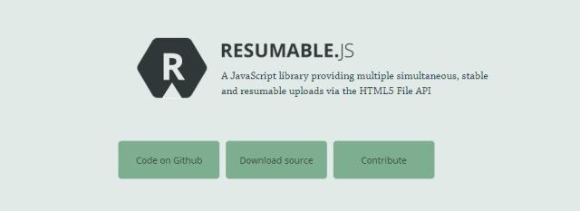 WebDesign Téléchargements réactivables et simultanés - Resumable.js