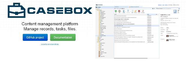 WebDesign Un CMS pour le partage de dossiers tâches et fichiers - CaseBox