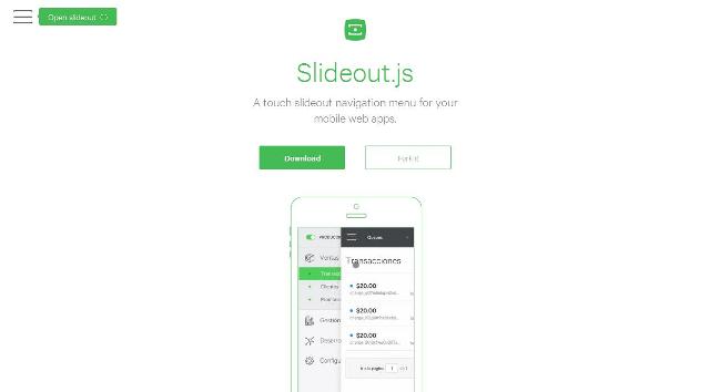 WebDesign Un Menu tactile glissant pour vos application web mobiles - Slideout