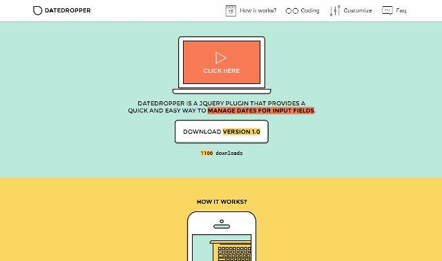 WebDesign Un Plugin JavaScript pour gérer les dates dans vos formulaires- datedropper