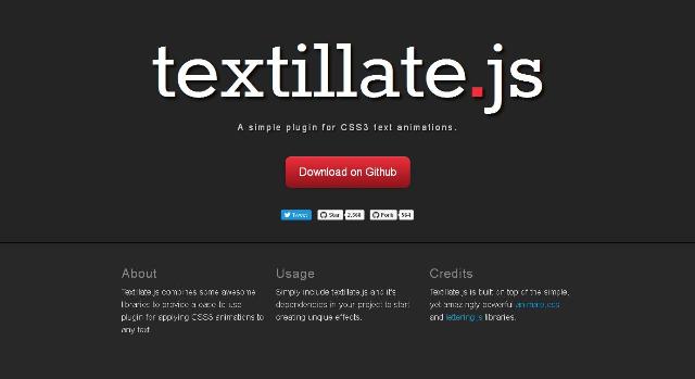 WebDesign Un Plugin JavaScript pour lanimation de texte en CSS3 - textillate