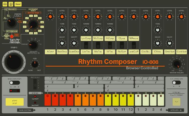 WebDesign Un TR-808 entièrement codé en JavaScript et disponible pour vos sites web - iO-808