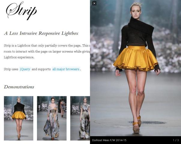 WebDesign Un affichage dimage intelligent - StripJS
