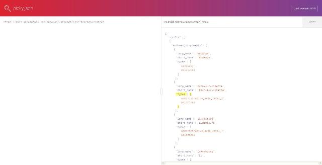 WebDesign Un analyseur de fichiers de données JSON - picky.json