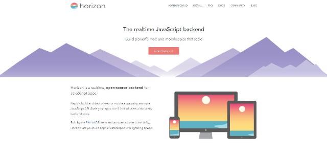 WebDesign Un backend temps réel pour vos sites web et application - Horizon