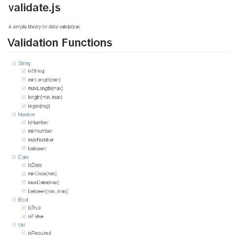 WebDesign Un bibliothèque pour la validation des données - valid.js