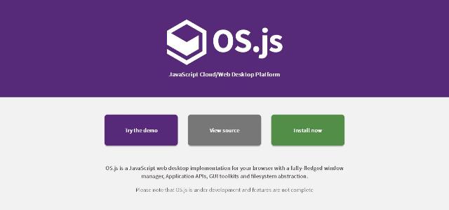 WebDesign Un bureau web codé en JavaScript - OS.js