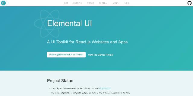 WebDesign Un cadre de développement dinterface utilisateur pour React.js - elemental UI