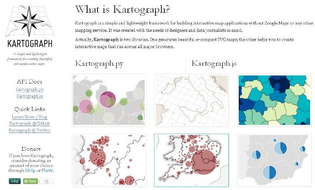 WebDesign Un cadre pour Cartes interactives avec SVG et Python - Kartograph