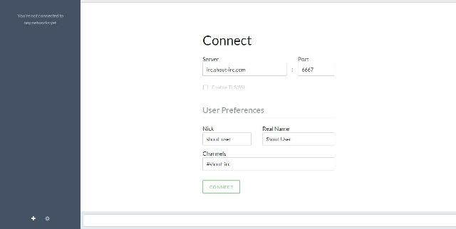 WebDesign Un client IRC gratuit hébergé sur votre propre site web - Shout