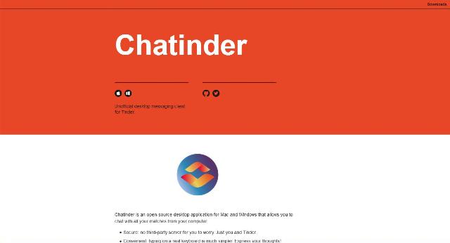 WebDesign Un client de messagerie JavaScript pour se connecter à Tinder - Chatinder