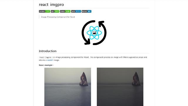 WebDesign Un composant JavaScript de traitement dimages pour REACT - react-imgpro