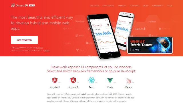 WebDesign Un environnement pour creer des applications mobiles HTML5 et JavaScript - UI Onsen