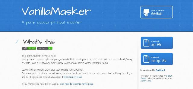 WebDesign Un formattage de valeur dentrée en pure JavaScript - Vanilla Masker