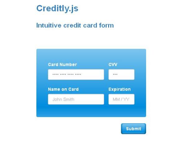 WebDesign Un formulaire en forme de carte de crédit - Creditly.js