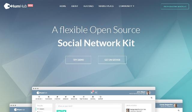 WebDesign Un kit Open Source de réseaux Sociaux - HumHub