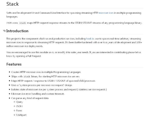 WebDesign Un kit de développement pour microservices HTTP - Stack