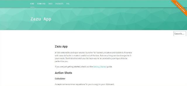 WebDesign Un lanceur dapplication codé en NodeJavascript - Zazu app