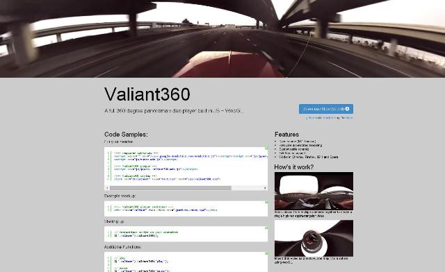 WebDesign Un lecteur de video à 360 sur vos sites web codé en JavaScript - Valiant 360