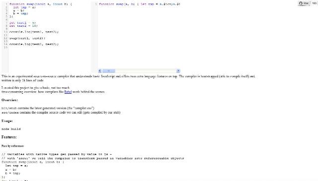 WebDesign Un mini auto compilateur JavaScript - mini-js