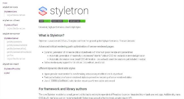 WebDesign Un moteur JavaScript pour générer des pages de styles CSS - Styletron