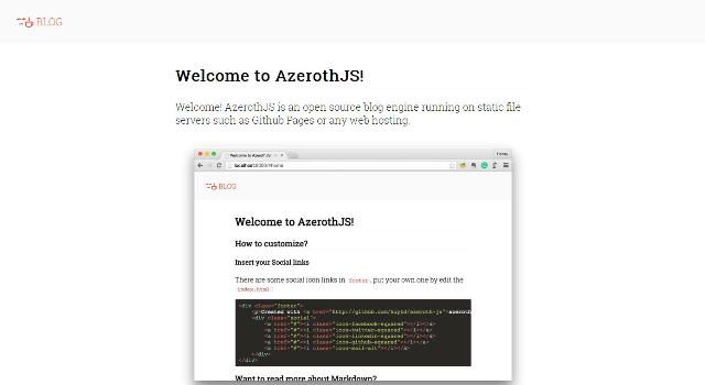 WebDesign Un moteur de blog open source JavaScript - AzerothJS