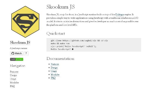 WebDesign Un moteur runtime JavaScript - Skookum JS