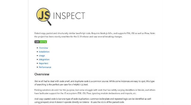 WebDesign Un outil JavaScript pour détecter le code dupliqué - Jsinspect