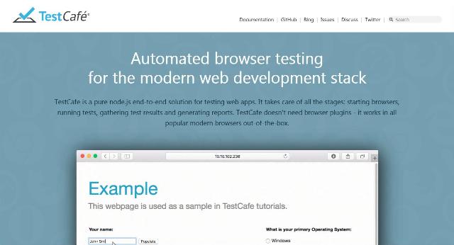 WebDesign Un outil JavaScript pour tester les applications Web - TestCafé