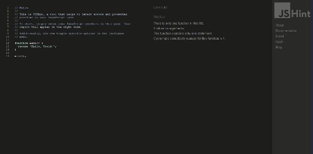WebDesign Un outil danalyse de code statique pour JavaScript - JSHint