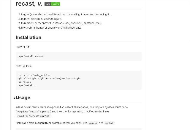 WebDesign Un outil pour formatter et gérer votre code source JavaScript - Recast