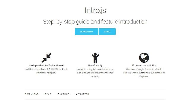 WebDesign Un outil pour guider les premiers internautes sur votre site web - Intro.js