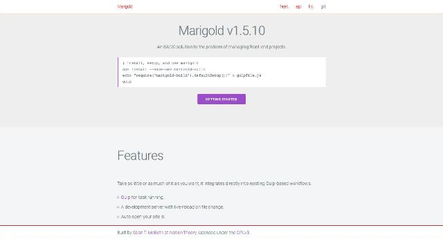WebDesign Un outil pour gérer facilement un projet avec une interface conviviale - Marigold