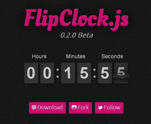WebDesign Un plugin jQuery pour les horloges et les Comptes à rebours - FlipClock.js