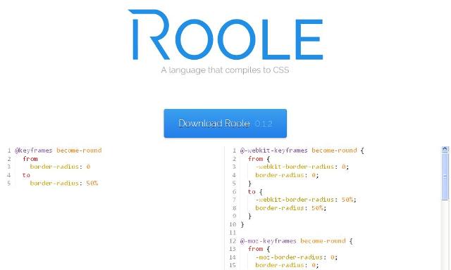 WebDesign Un préprocesseur CSS en ligne codé avec JavaScript - Roole
