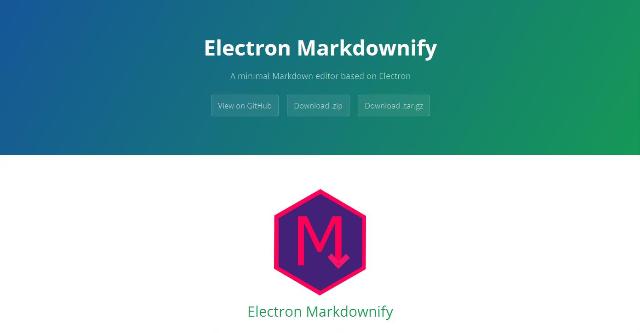 WebDesign Un éditeur Markdown minimaliste JavaScript codé avec Electron - Electron Markdownify