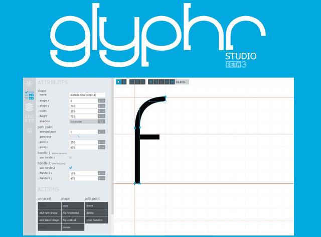 WebDesign Un éditeur de police de caratères HTML5 gratuit - Glyphr 
