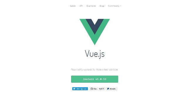 WebDesign Une Bibliothèque simpe mais puissante pour la création de site web - Vue.js