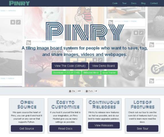 WebDesign Une application Web Open Source ressemblant à Pinterest - Pinry