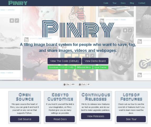 WebDesign Une application Web Open Source ressemblant à Pinterest - Pinry