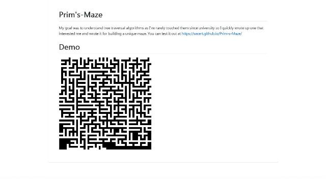 WebDesign Une approche JavaScript dalgorithm glouton - Prims Maze